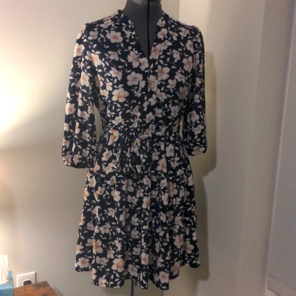 Monteau Los Angeles, Medium, Blue with Flowers